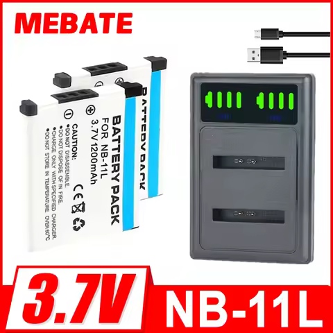 1200mAh NB-11L NB11L NB 11L NB-11LH Battery + LCD Charger For Canon PowerShot A2300,A2400 IS, A2500,