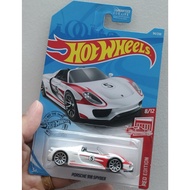 Hotwheels Porsche 918 Spyder Supercar (Red Edition Version, American Card, Free Protector Card)