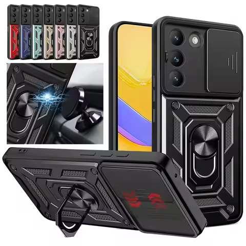 Armor Case For VIVO V40 SE V30 Lite 5G V30 Pro V30E V29 V29E Cover Lens Protection With Ring Magneti