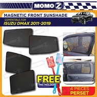 Car Isuzu D-MAX DMAX 2011 - 2019 Window Magnetic Sun Shade Magnet Sunshade FREE TouchNGo Stick Holde