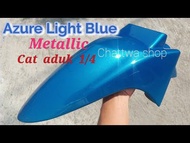cat aduk/oplos warna custom biru light azure metalik pu 200ml