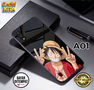 Case Samsung A01 casing hp Samsung A01 - Case Motif MONKEY D LUFFY ONE PIECE ( CASE KITA )- Pelindun