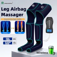 Jinkairui Wireless Leg Massager Air Compression Thigh Calf Foot Massager for Circulation and Pain Re