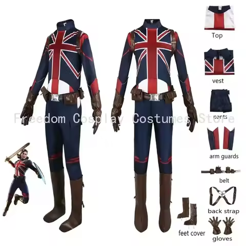 3;c'6\h,8/o that it be filmed British Captain costume Halloween cosplay Carter battle outfit;5'b,8.v