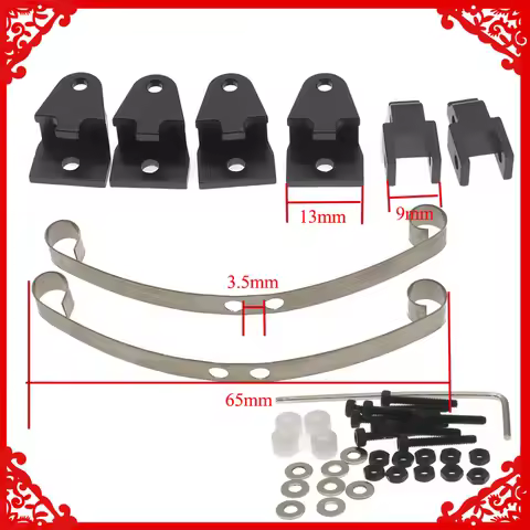 Steel leaf spring suspension set for 1/16 WPL Henglong B14 B16 B24 B36 Ural Q60 Q61 Q62 Q63 Q64 4x4 
