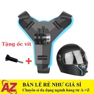 [HCM]Mount Gắn Gopro Lên Bảo Hiểm Fullface Bộ Gắn Cằm Dây Không Cần Keo Không Để Lại Vết Dơ