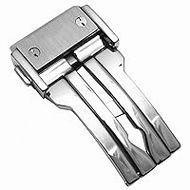 Compatible HUBLOT Buckle Buckle 0.7 inch (18 mm), 0.8 inch (20 mm), 0.9 inch (22 mm), 0.9 inch (24 mm), Hublot D Buckle Steel, Watch Band Push Type D Buckle, Compatible with Hublot Leather
