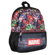 Avengers Spider-Man Iron Man Captain America Hulk 16" Book Bag School Travel Backpack With Water Bot