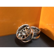 Rc drift rims 1/10 12mm offset chrome 12mm hex for hsp ff flying fish sakura d5s