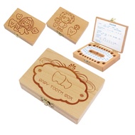 Wooden Carved Baby Tooth Box Tooth Lanugo Preservation Box Lanugo Box Gift Box Baby Tooth Collection