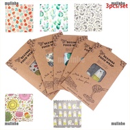 【mulinhe】beeswax food wrap Sustainable Food Storage Organic Wrap Cling for San