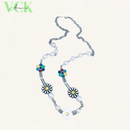 G Dragon chrysanthemum smiley face pearl necklace