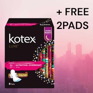 KOTEX Luxe Ultrathin-Overnight  Sanitary Napkin (8+2 FREE PADS)