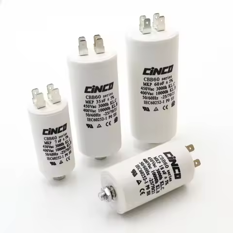 Motor Run Capacitors 250V 400V 450V CBB60 14uF 16uF 18uF 20uF 25uF 30uF 35uF 4pins SH DB AC 450VAC W