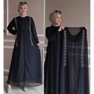 Gamis Rompi Ceruty Babydoll Abaya Ceruty Dress Gamis Outer Terbaru