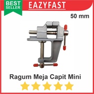 Catok Ragum Clamp Klem Meja Tanggem Kecil Mini Bench Table Vise Holder