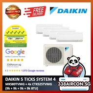 DAIKIN SYSTEM 4 (MKS80TVMG + CTKS25TVMG x4) EXCLUDE INSTALLATION