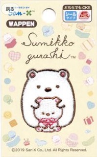 日本版 角落生物 白熊 刺繡貼 刺繡布貼 包平郵