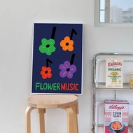 Art print/ Flower music / Illustration poster A3,A2