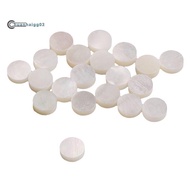 White Mother of Pearl Shell Dot Fret Inlay Maker 6mm for Guitar Fingerboard (Pack of 20)
