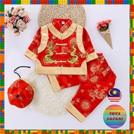 TOYSSAFARI Quality Boy Traditional Chinese Style Costume CNY 1st Birthday Photography Costume Hanfu Samfu Chinese Traditional costume