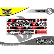 ALL WIM BICYCLE STICKERS BIKE VARIATIONS ALL BICYCLE STICKERS STRIPING WIM-CYCLE MOTIF STRIPING LIS