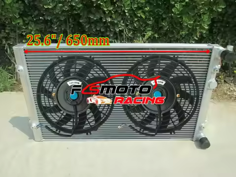 Aluminum Radiator For VW GOLF GTI/BORA MK4 IV,AUDI A3/TT,SEAT LEON/TOLEDO,1.8T+With FAN