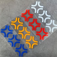 Angry Funny Eye Warning Sticker Calf Electric Motorcycle Scooter Cover Scratch Reflective Waterproof