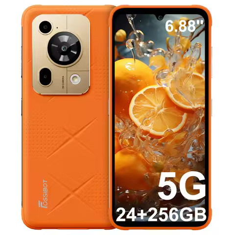 FOSSiBOT F112 Pro Rugged Smartphones 5G, Mobile Phones 2025 with 24GB RAM+256GB ROM, 6.88"HD+120Hz s