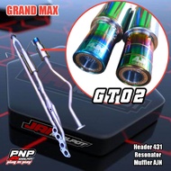 Grand max knalpot racing header 431 resonator full set