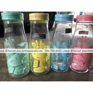 Water Bottle Printed Pattern (8*8*22 cm) 850 Ml. Mixed Colors