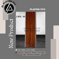 plafon pvc motif kayu doff