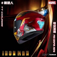 [Greedy Little Cheap] KYT TT-COURSE TTC Safety Helmet Marvel Co-Branded Iron Man Full Face Product (