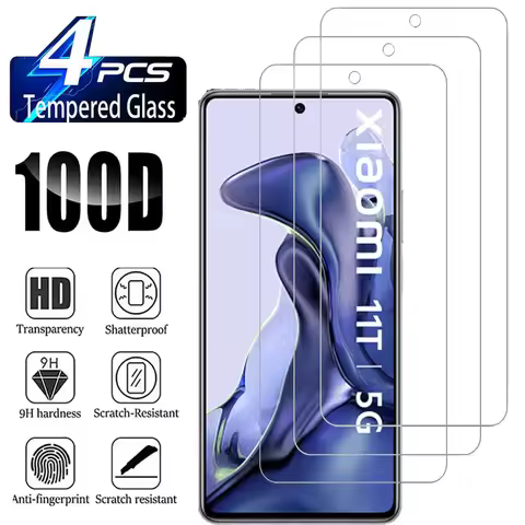 For Xiaomi 11T/11T Pro 2/3/4pcs 9H HD Tempered Glass Film