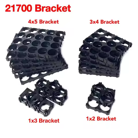 21700 Battery Holder Bracket Cell Safety Anti Vibration Plastic Brackets For 21700 Batteries Diamete