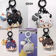 GESH Love and Deepspace Keychain, Aster Zayne Peripherals Resin Q-Version Pendant Keyring, Kawaii Ca