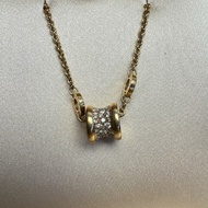 BVLGARI B.zero1玫瑰金滿鑽款小蠻腰手鍊