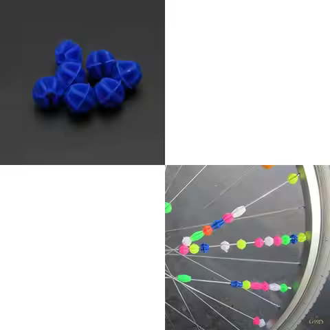 G99D 36Pcs Plastic Multi-color Bike Cycle Wheel Spoke Beads Children Decors