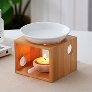 acituna Tealight Wax Warmer with Candle Spoon, Ceramic Candle Essential Oil Burner Tealight Fragrance Warmer Aromatherapy Diffuser for Home Bedroom Decor