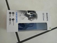 福利品保內 SONY 新力/索尼 MDR-AS210AP運動型 耳掛式耳機 (藍色款)