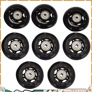 8 Pack Inline Skate Wheels, Indoor/Outdoor Roller Skate Wheels, Replacement Wheels with Bearing 64mm