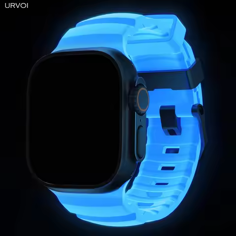 URVOI Strap for Apple Watch Ultra 3 2 Series 11 10 9 Liquid Silicone band Rubber Rocky Point strap w