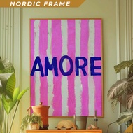 Wall paintings,Typography Poster, Pink Wall Art, Stripe, Kitchen Wall Decor, Psychedelic Art, Dopami