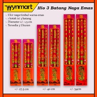 Incense / Hio 3 Golden Dragon Sticks 6210