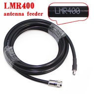 N Perempuan ke SMA Lelaki LMR400 Kabel 50 Ohm Kehilangan Rendah RF Coax Pigtail Jumper untuk Helium 