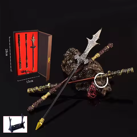 Black Myth: Wukong Ruyi Jingu Bang with Gifts Box Game Peripheral Yangjian Sword Mkb Ring All Metal