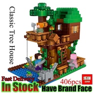 LEPIN My world 406pcs Classic Tree House LeINGly Minecraft Model Figures Building Blocks Bricks Kids