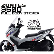 ZONTES 350D 350 D FULL BODY STICKER ACCESSORIES ACCESSORY MODIFIED MODIFY