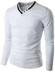 crewneck / kaos vneck leher double lengan panjang / vneck / vneck kancing lengan panjang / krah shan