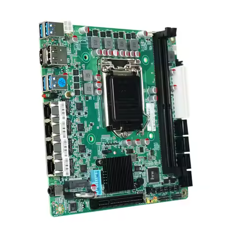 C236 LGA1151 NAS Motherboard 8 SATA 3.0 4*I226 2.5G M.2 NVME 2*DDR4 PCIE 8X NAS Board For 9th Celero